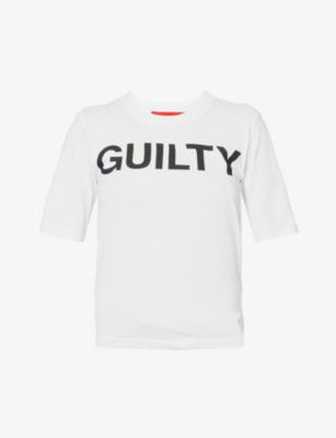 Guilty text-print organic-cotton T-shirt by 032C