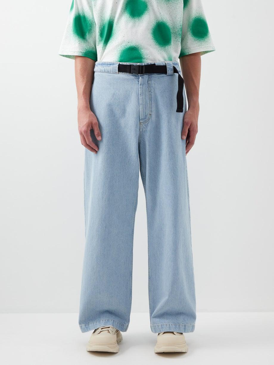 Belted straight-leg jeans by 1 MONCLER JW ANDERSON
