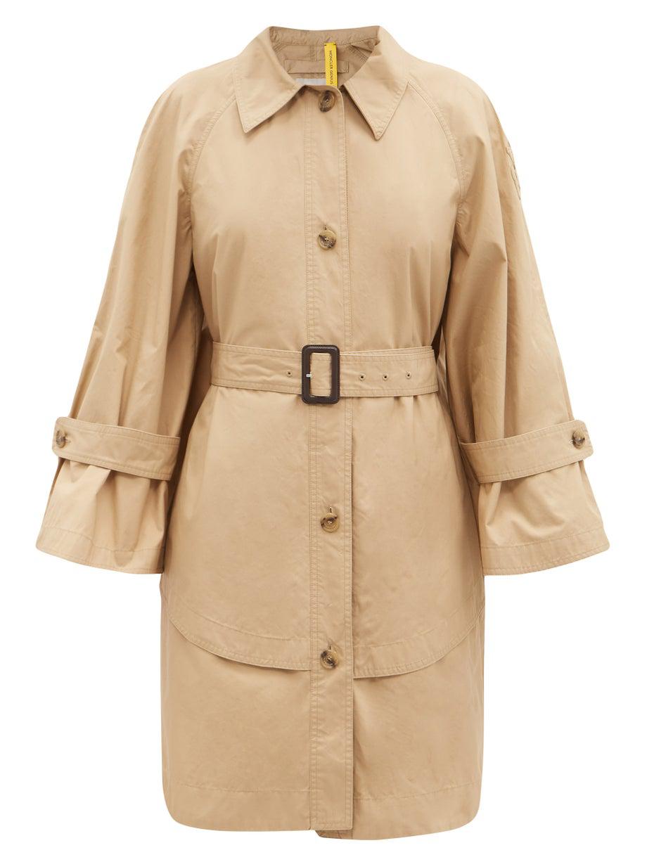 Dungeness layered-hem cotton trench coat by 1 MONCLER JW ANDERSON