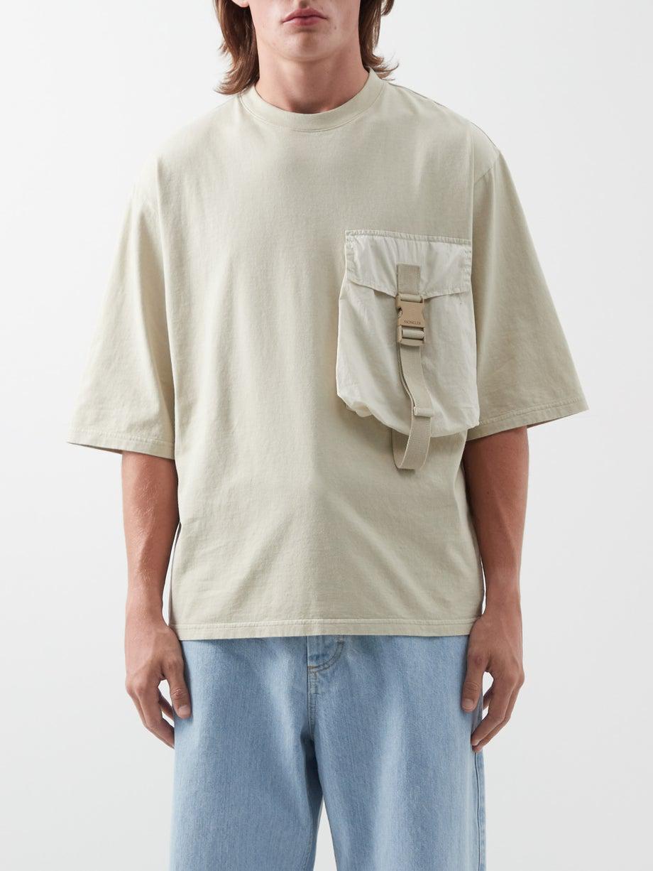 Patch-pocket cotton-jersey T-shirt by 1 MONCLER JW ANDERSON