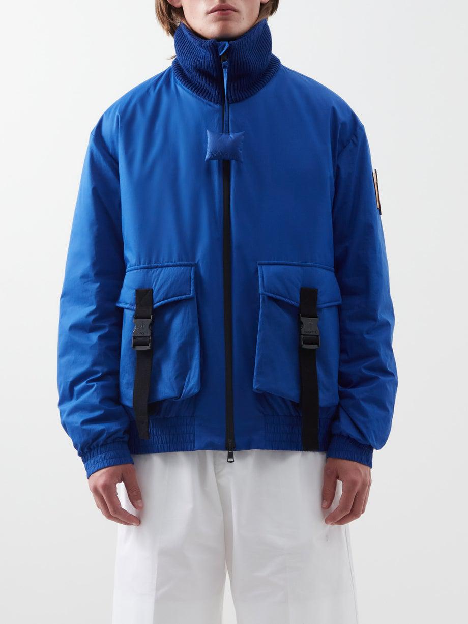 Skiddaw logo-patch padded canvas down jacket by 1 MONCLER JW ANDERSON
