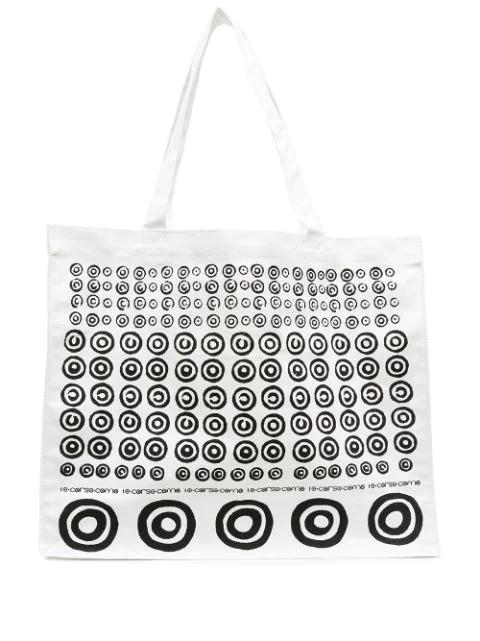 abstract spiral print tote bag by 10 CORSO COMO
