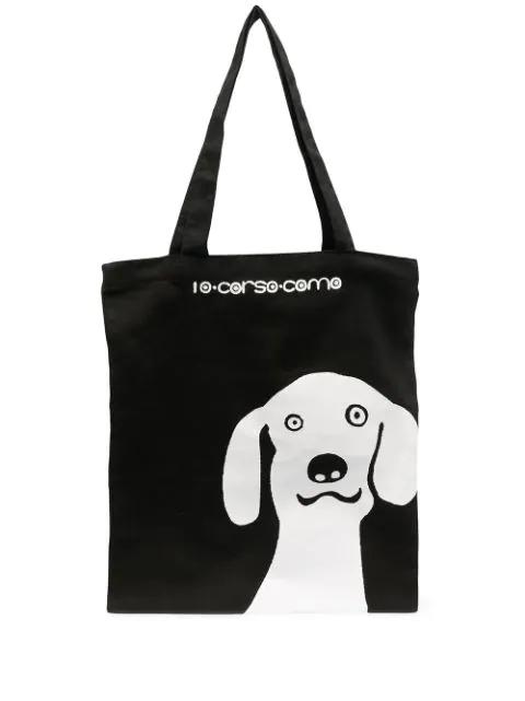dog-print tote bag by 10 CORSO COMO