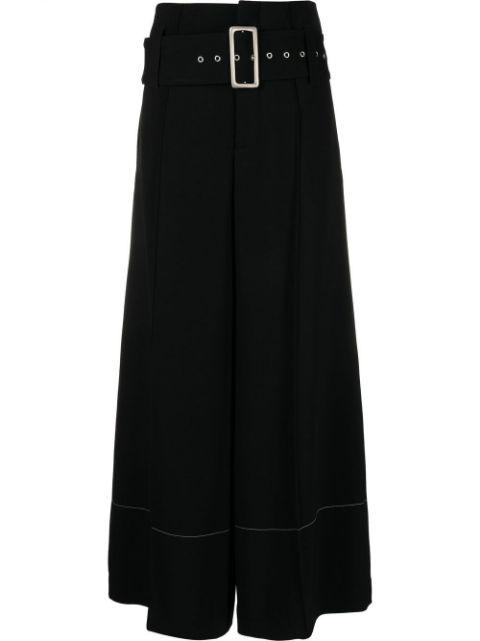 high-waisted wide-leg trousers by 10 CORSO COMO