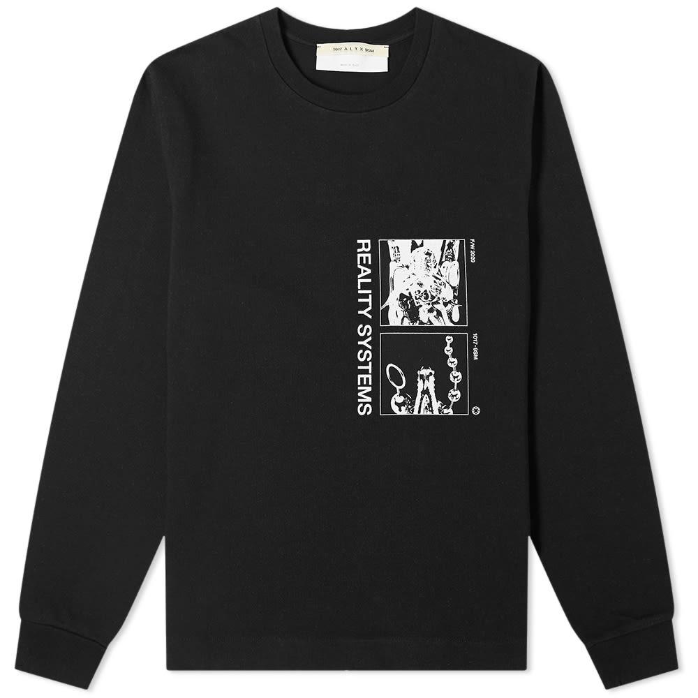 1017 ALYX 9SM Long Sleeve Grid Reality Systems Printed Tee by 1017 ALYX 9SM
