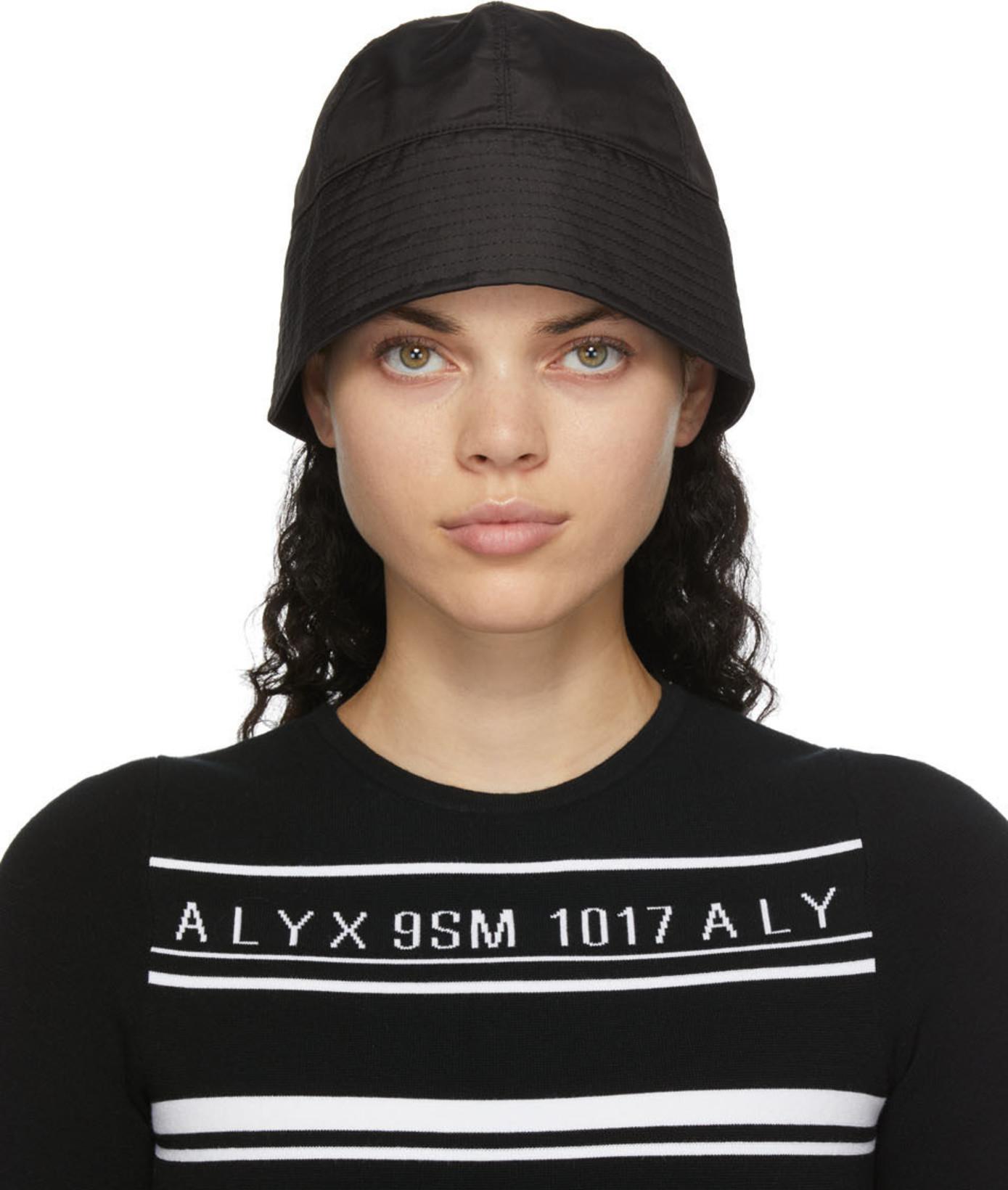 Black Narrow Bucket Hat by 1017 ALYX 9SM