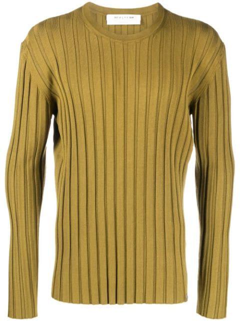 ribbed-knit round-neck jumper by 1017 ALYX 9SM