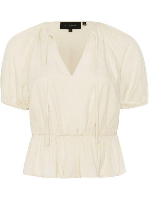 Keke patterned-jacquard blouse by 11 HONORE