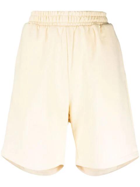 elasticated-waist cotton track shorts by 12 STOREEZ