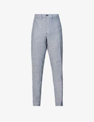 Relaxed-fit straight linen trousers by 120% LINO