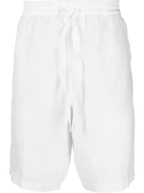 drawstring linen Bermuda shorts by 120% LINO