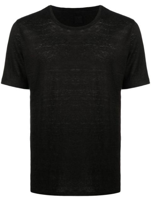 linen round-neck T-shirt by 120% LINO