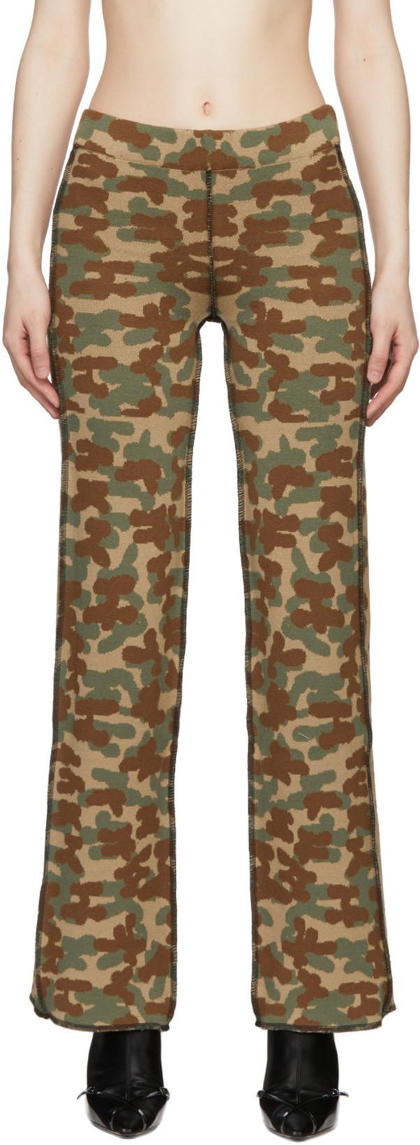 SSENSE Exclusive Green Cotton Trousers by 1XBLUE