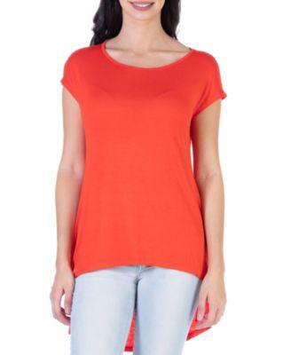 Scoop Neck High Low T-Shirt by 24SEVEN COMFORT APPAREL