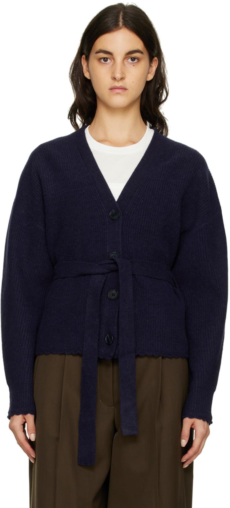 Navy Scalloped Cardigan by 3.1 PHILLIP LIM