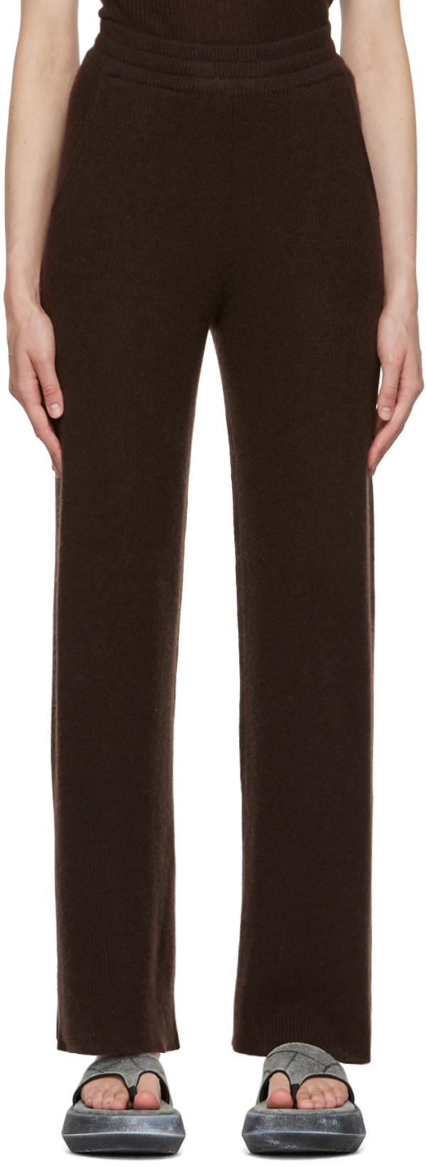Brown Briar Lounge Pants by 360CASHMERE