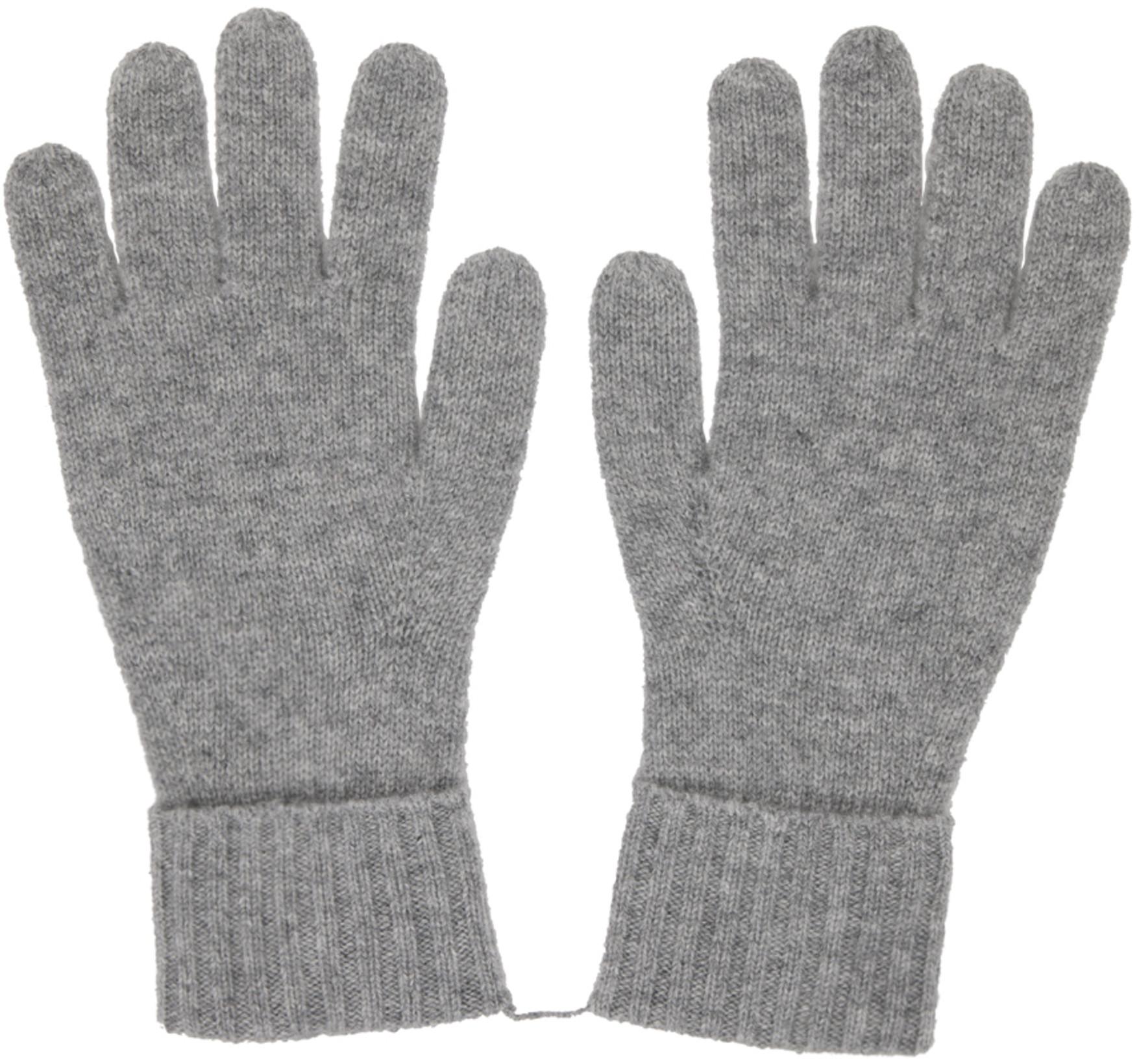 Gray Lydia Gloves by 360CASHMERE