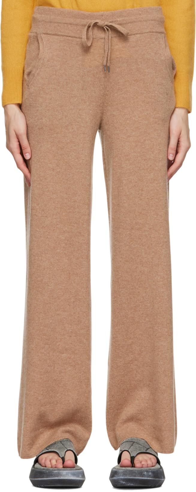 Tan Erica Lounge Pants by 360CASHMERE