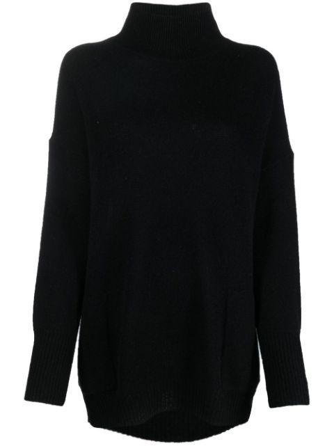cashmere roll neck jumper by 360CASHMERE