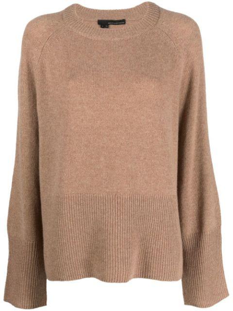 raglan-sleeve cashmere jumper by 360CASHMERE