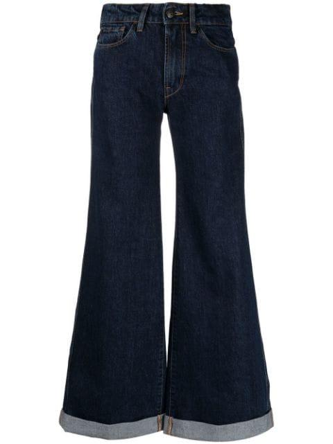 high-waist wide-leg jeans by 3X1