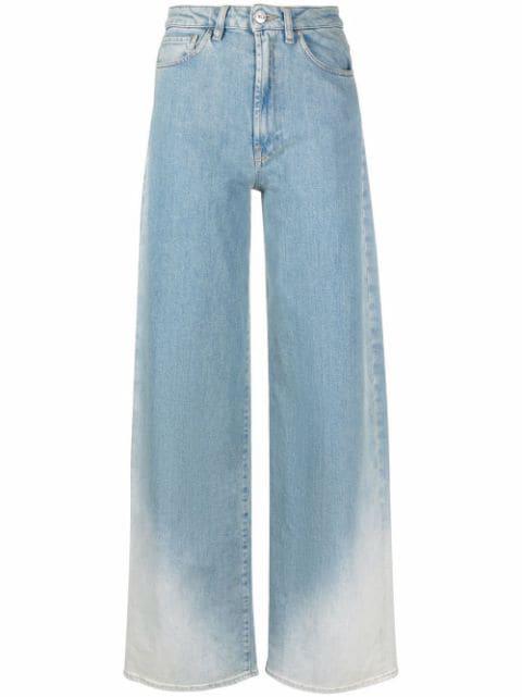 Womens Clothing Jeans Capri and cropped jeans Tu Es Mon Tresor The Moonstone 7year Bootcut Jeans in Blue 