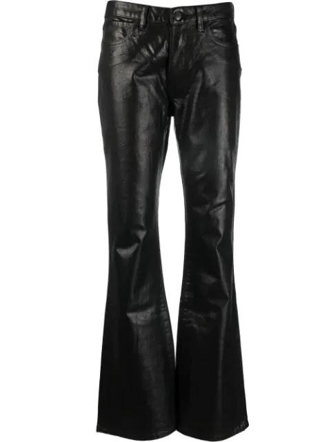 satin-finish low-rise jeans by 3X1