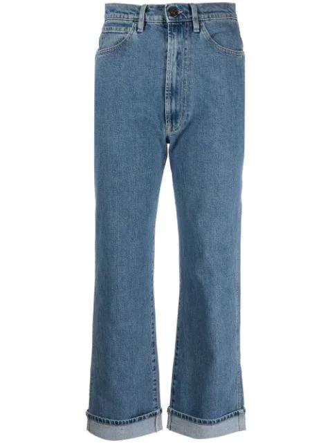 wide-leg cropped jeans by 3X1