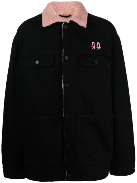logo-embroidered denim jacket by 44 LABEL GROUP