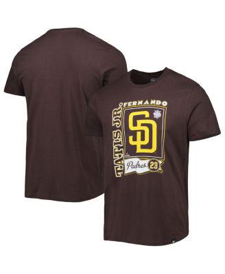 Men's '47 Fernando Tatis Jr. Brown San Diego Padres Super Rival Player T-shirt by '47 BRAND