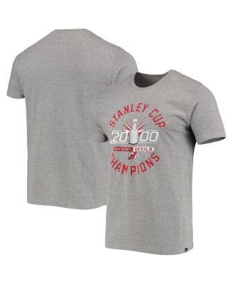 Men's '47 Heather Gray New Jersey Devils 2000 Stanley Cup Champions T-shirt by '47 BRAND