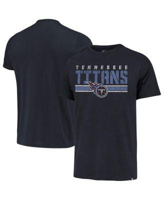 Men's '47 Navy Tennessee Titans Team Stripe T-shirt by '47 BRAND