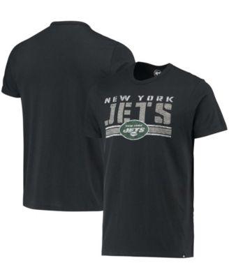 Men's Black New York Jets Team Stripe T-shirt by '47 BRAND