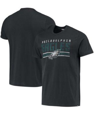 Men's Black Philadelphia Eagles Team Stripe T-shirt by '47 BRAND