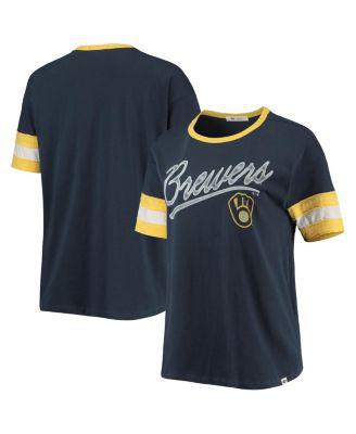 Women's '47 Navy Milwaukee Brewers Dani T-shirt by '47 BRAND