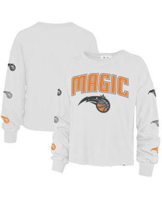 Women's '47 White Orlando Magic 2021/22 City Edition Call Up Parkway Long Sleeve T-shirt by '47 BRAND
