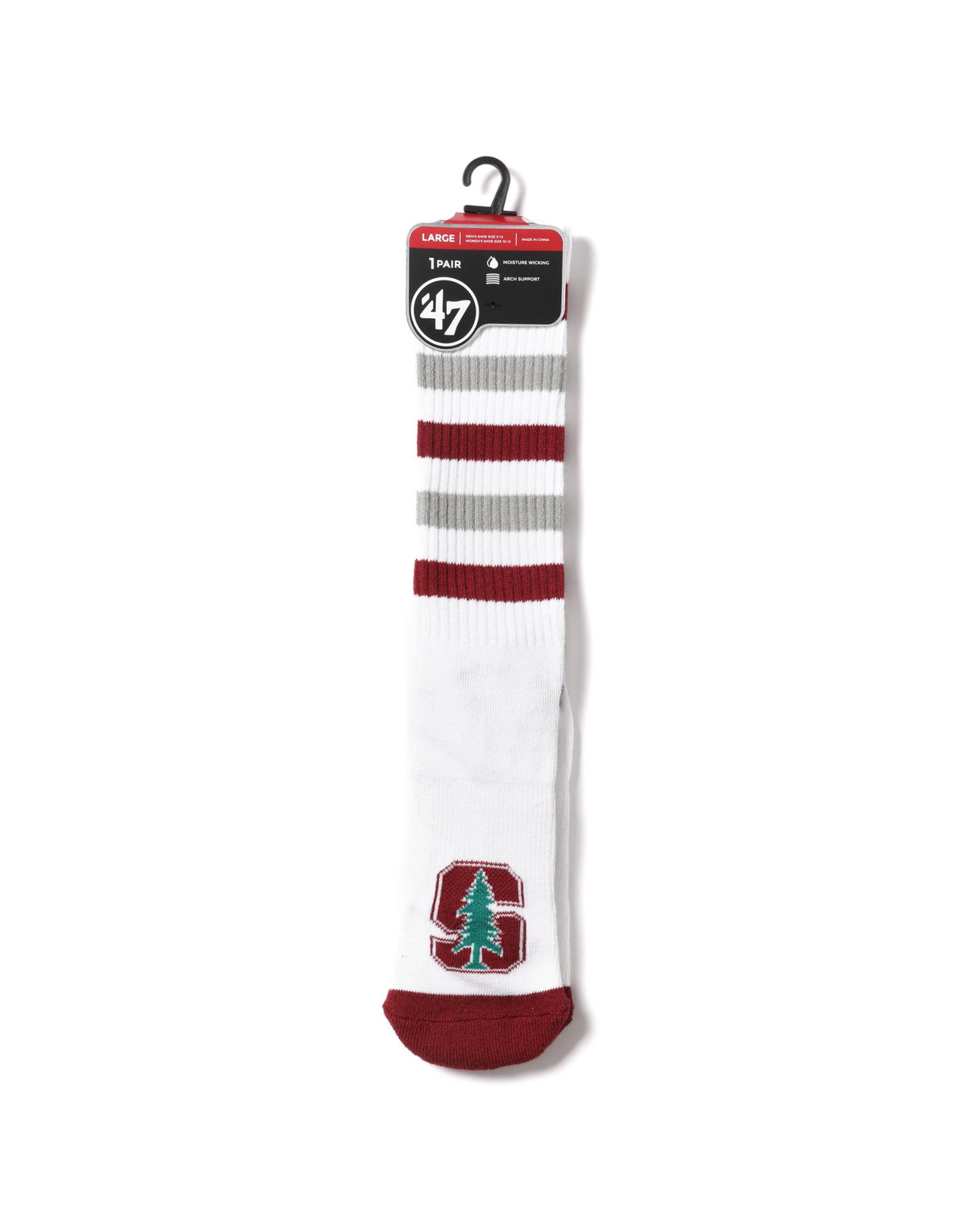 Stanford Cardinal stripe socks by '47