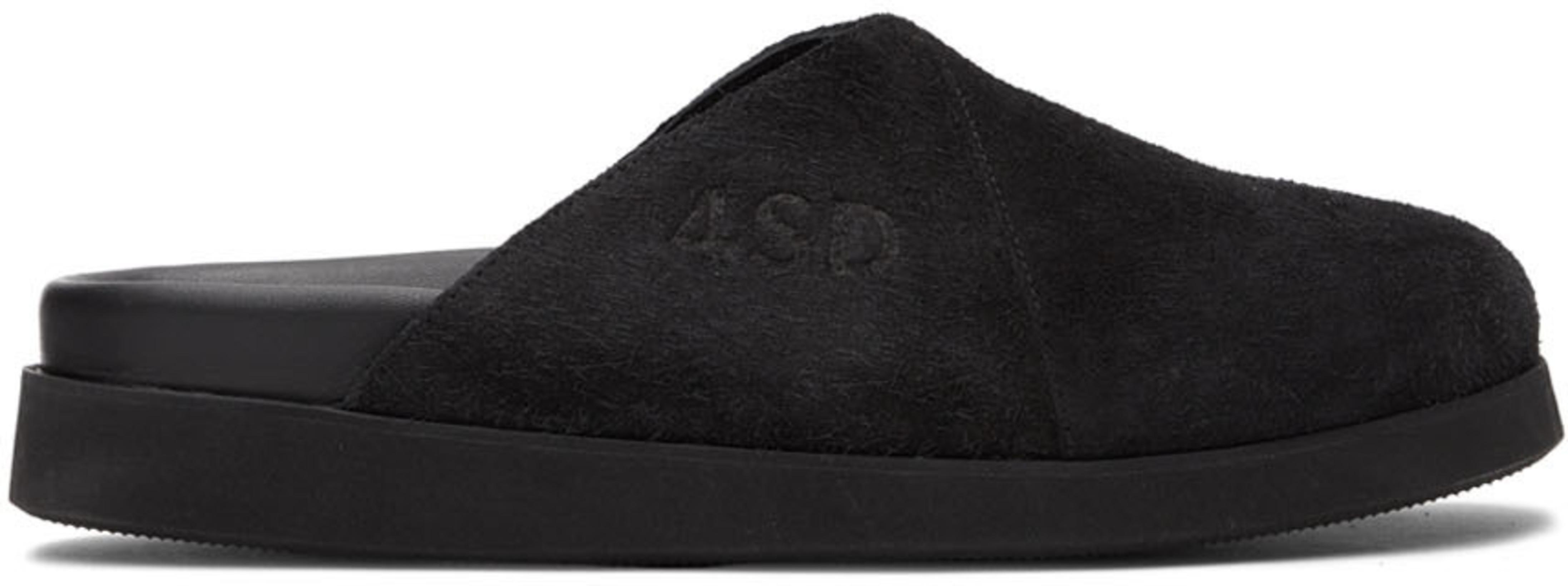 Black Suede Sabot Loafers by 4SDESIGNS