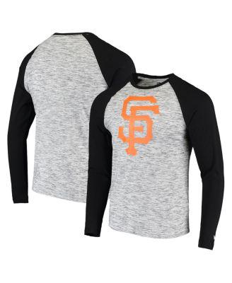 Men's By New Era Gray San Francisco Giants Space Dye Raglan Long Sleeve T-shirt by 5TH&OCEAN