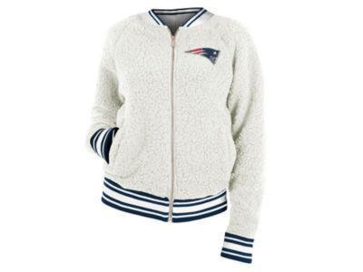 New England Patriots Women's Sherpa Bomber Jacket by 5TH&OCEAN