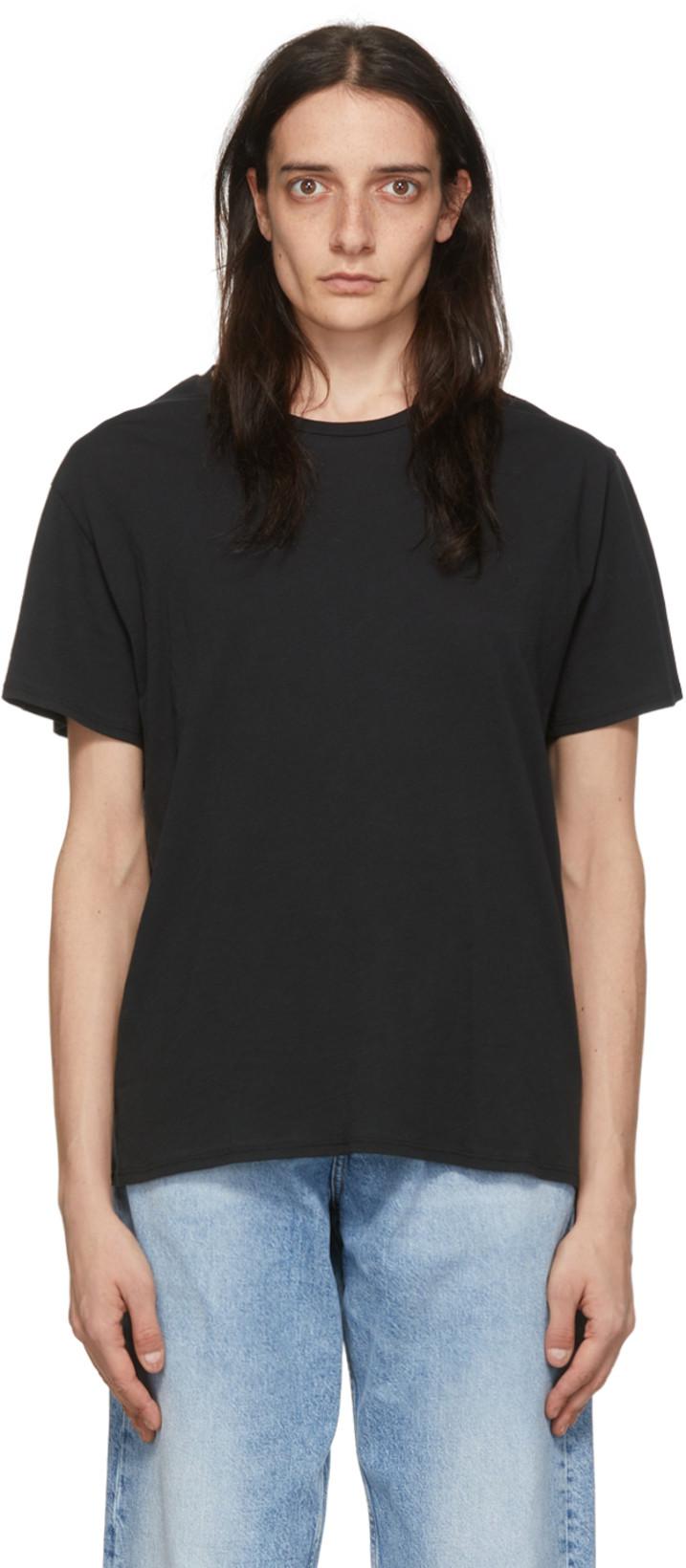 Black Pima Cotton T-Shirt by 6397