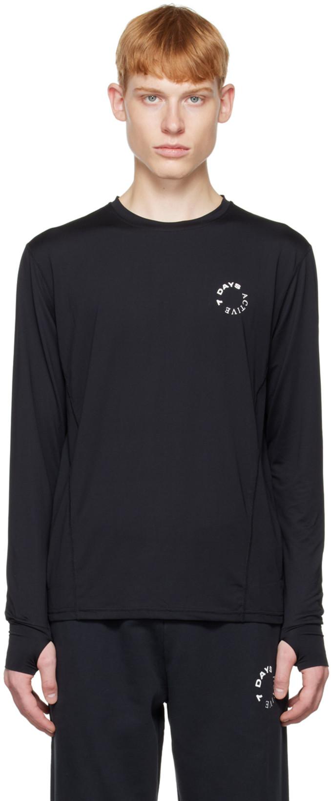 Black Training Long Sleeve T-Shirt by 7 DAYS ACTIVE