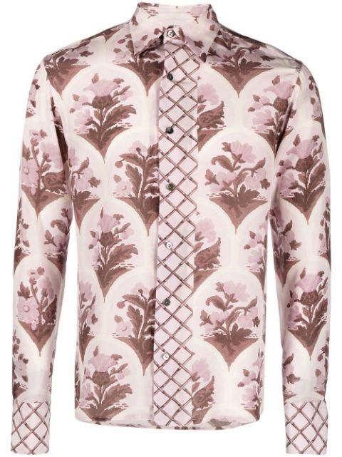 Archway floral-print silk shirt by 73 LONDON