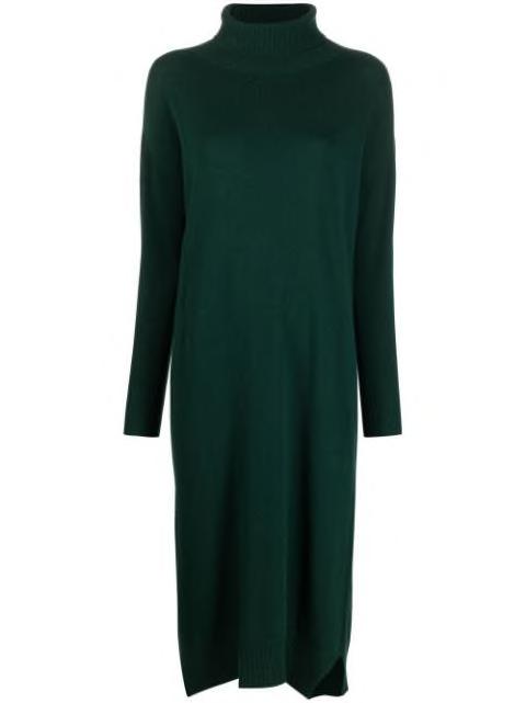 high-neck knitted midi dress by 8PM