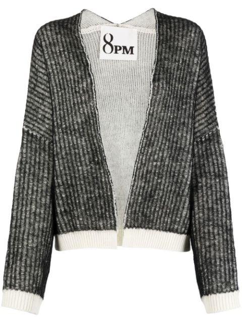 knitted drop-shoulder cardigan by 8PM