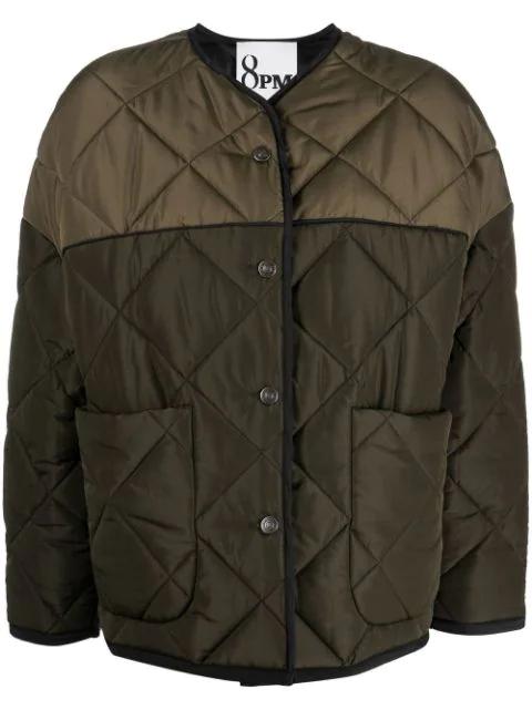 quilted two-tone jacket by 8PM