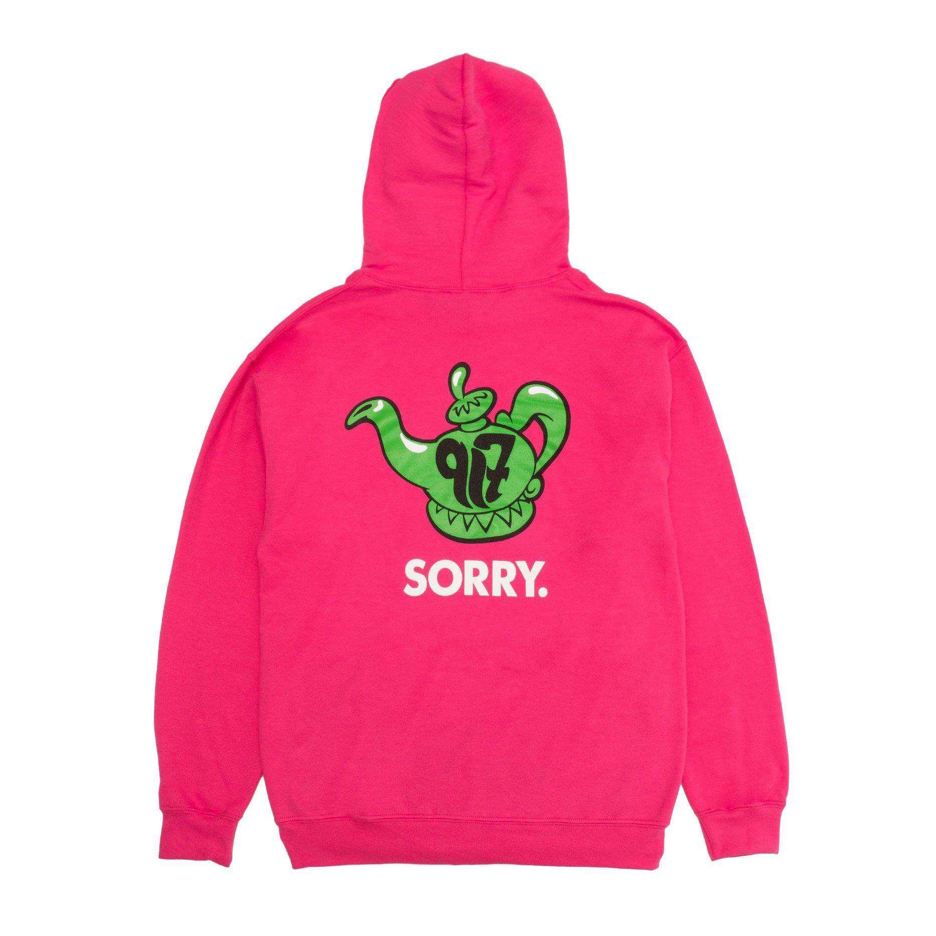 917 Really Sorry Pullover Hoodie (Pink) by 917