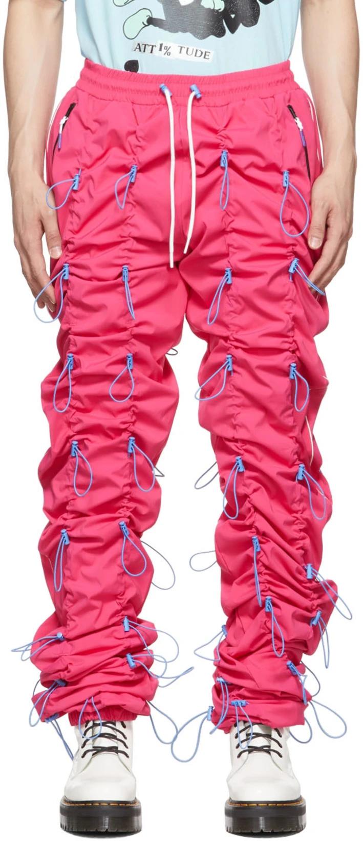 Pink & Blue Gobchang Lounge Pants by 99%IS