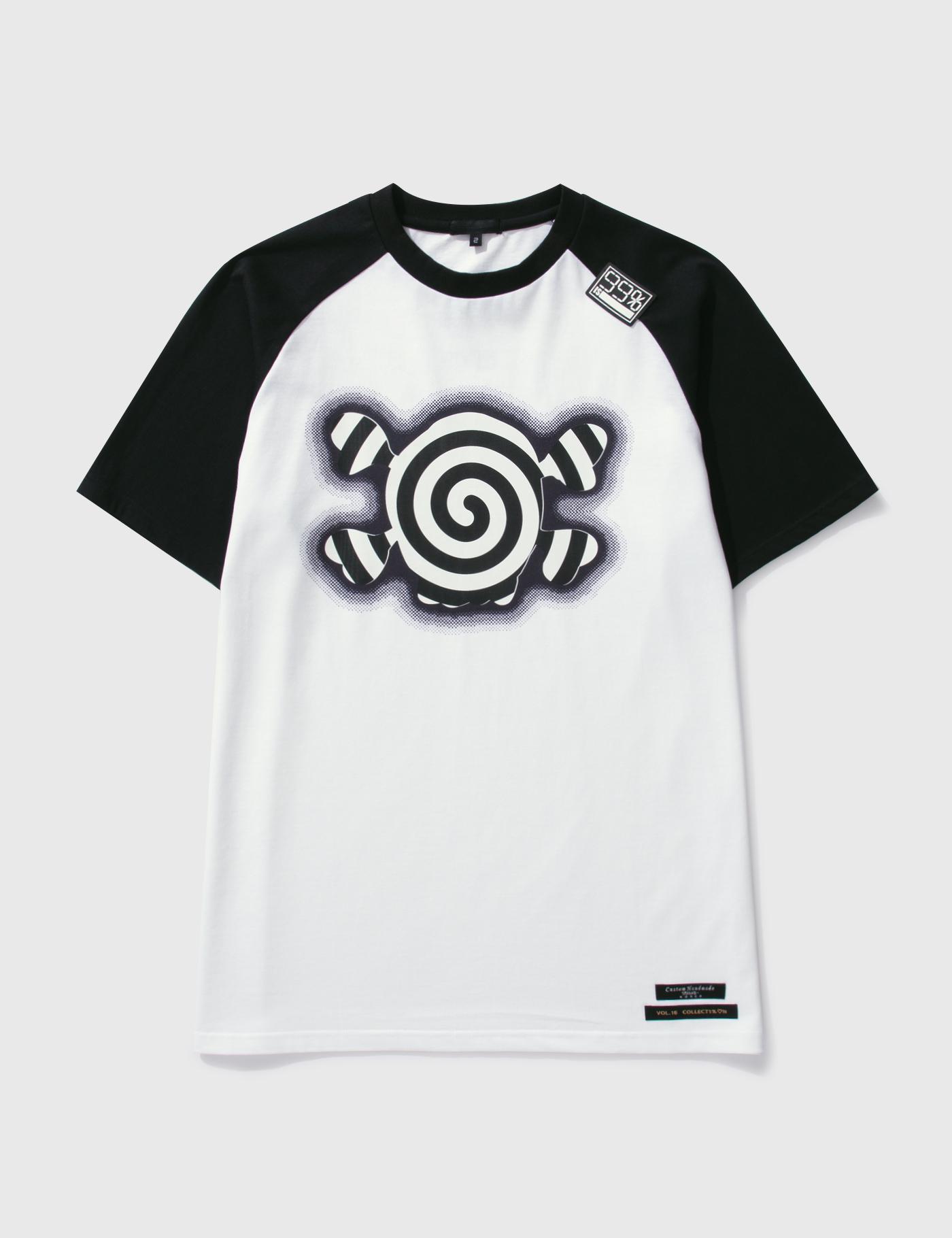 Spiral Skull Raglan T-shirt by 99%IS