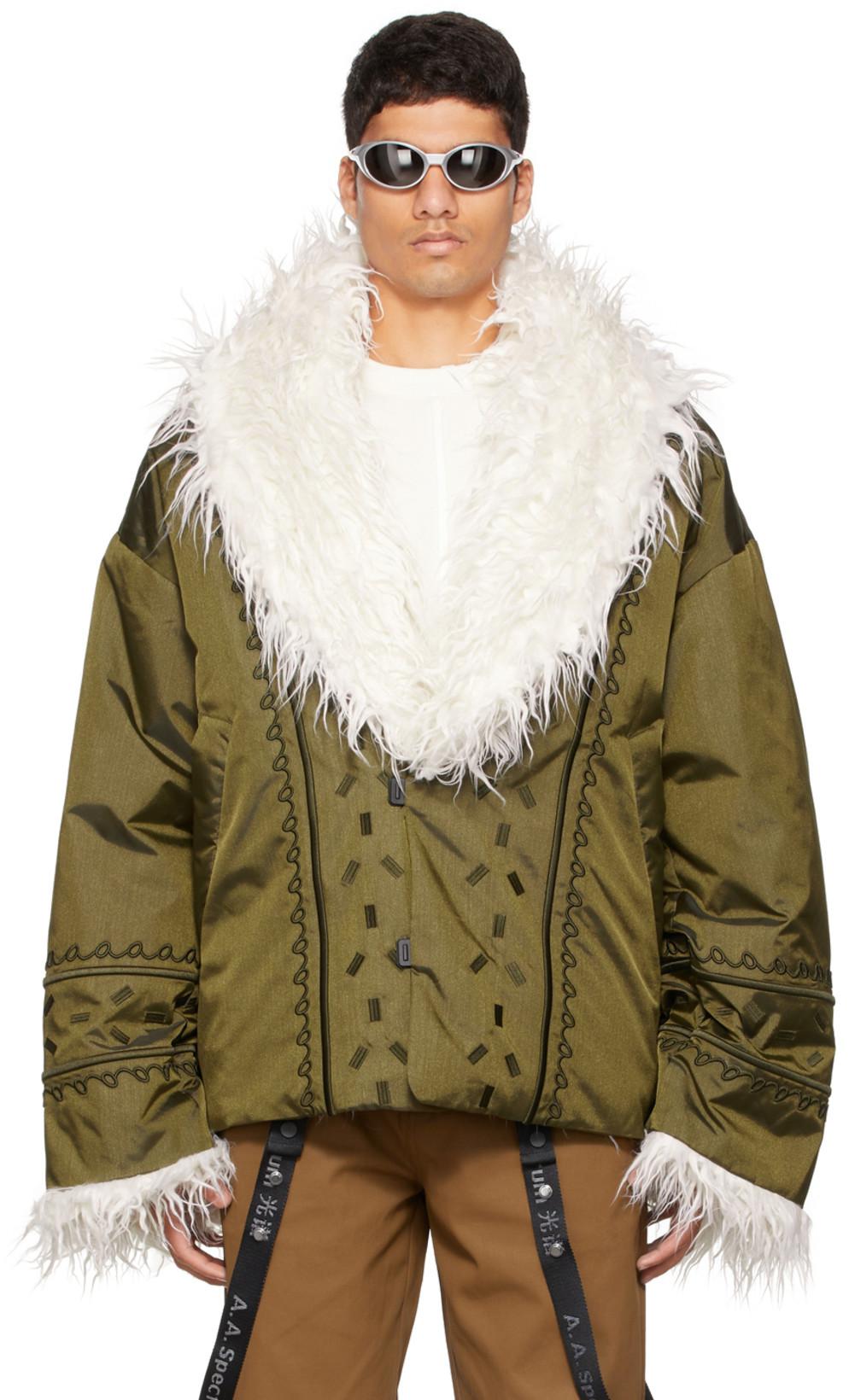 Green Sherpa Down Jacket by A. A. SPECTRUM